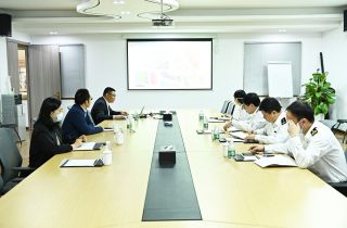 甬江海關趙關長一行蒞臨國貿(mào)走訪調研